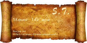 Steuer Tímea névjegykártya